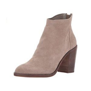 Dolce Vita Taupe Suede Ankle Bootie